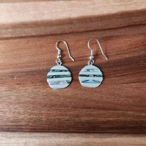 Alpaca Mexico Abalone Shell Earrings